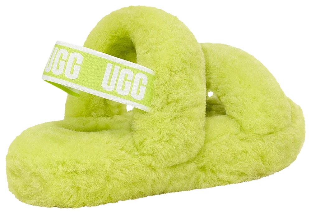 UGG Girls Oh Yeah Slides - Girls' Grade School Shoes Green/Key Lime