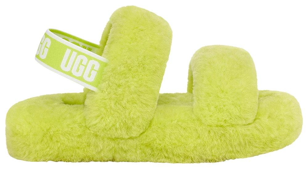 UGG Girls Oh Yeah Slides - Girls' Grade School Shoes Green/Key Lime