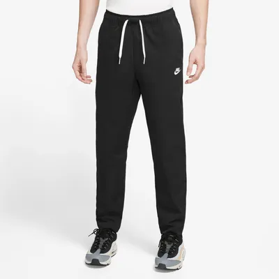 Nike Mens Woven Taper Leg Pants - White/Black