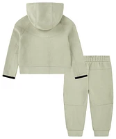 Nike Ensemble avec chandail à capuchon glissière pleine longueur en molleton Tech - Garçons, bambi