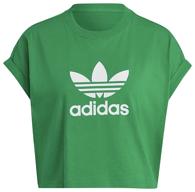adidas Originals Womens adidas Originals Short T-Shirt - Womens Green/White Size XS