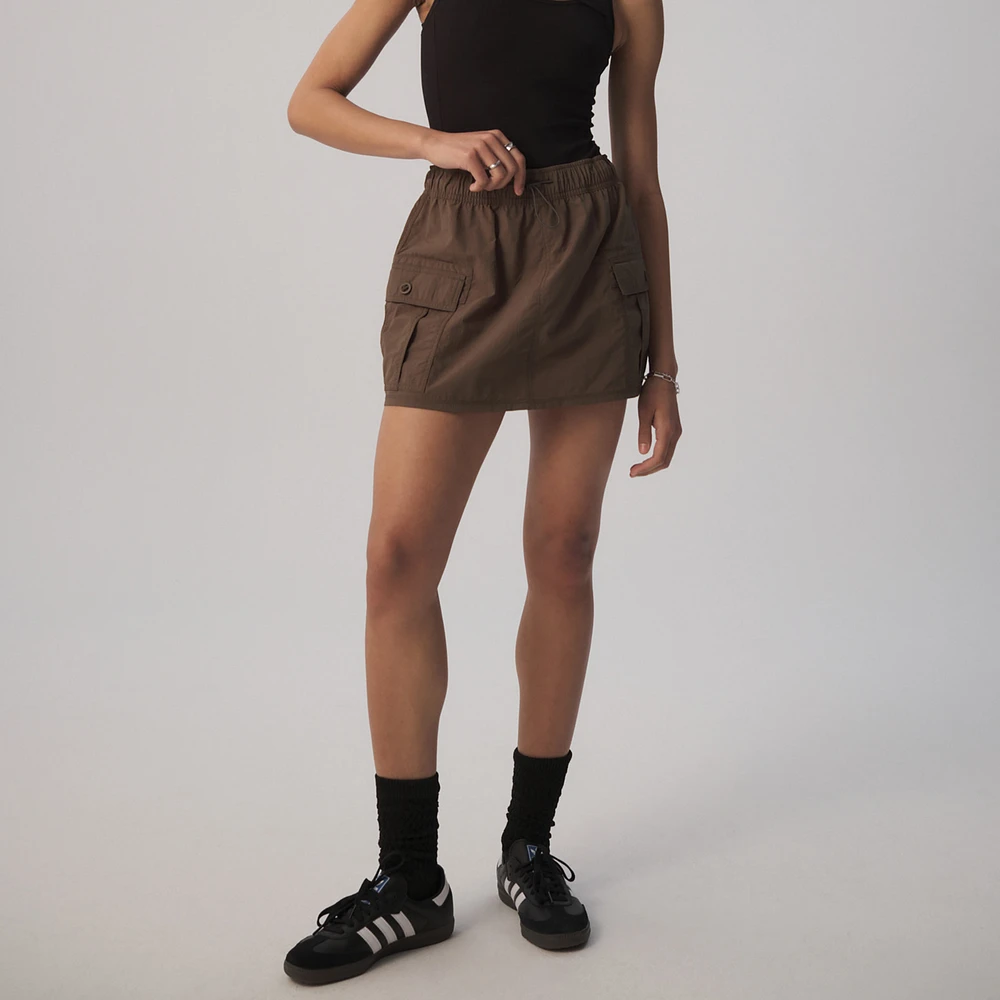 Cozi Womens Cargo Shorts - Dark Olive