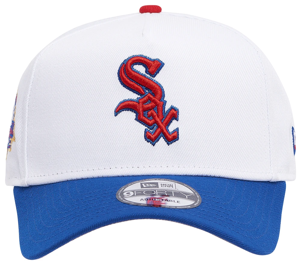 New Era New Era White Sox 9FORTY A-Frame Hat - Adult White/Blue/Red Size One Size
