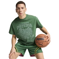 PUMA Mens Melo TMNT Turtle T-Shirt - Green/Black