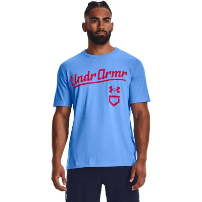 Under Armour Baseball Script SS T-Shirt  - Men's