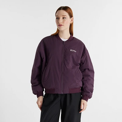 New Balance Heritage Woven Bomber Jacket  - Women's