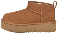 UGG Girls UGG Ultra Mini Platform - Girls' Grade School Shoes Chestnut/Chestnut Size 06.0