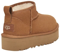 UGG Girls UGG Ultra Mini Platform - Girls' Grade School Shoes Chestnut/Chestnut Size 06.0