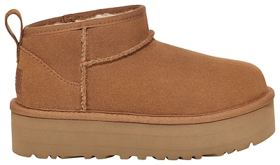 UGG Girls UGG Ultra Mini Platform - Girls' Grade School Shoes Chestnut/Chestnut Size 06.0