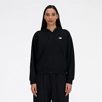 New Balance Chandail à capuchon avec glissière pleine longueur Sport Essentials - Pour femmes