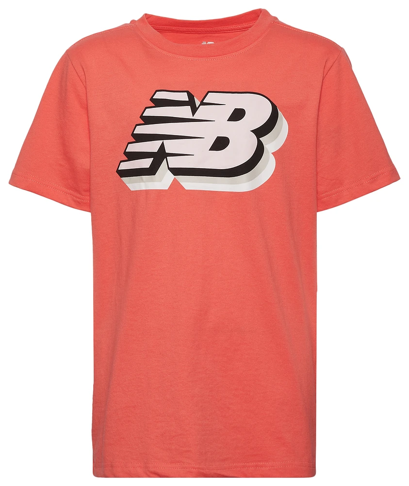 New Balance 3D Logo T-Shirt - Boys' Grade School
