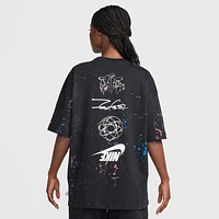 Nike Womens Dance OS Short Sleeve T-Shirt - Black/Multi