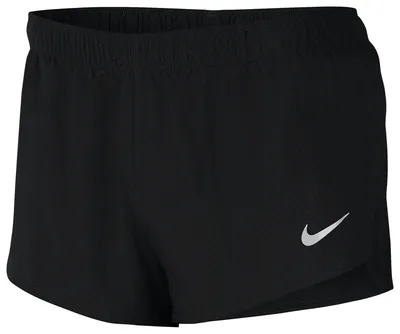 Nike Mens Nike 2" Fast Shorts - Mens Black/Reflective Silver Size L