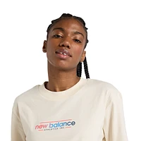 New Balance GFX OS Crop T-Shirt  - Women's