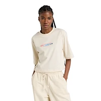 New Balance GFX OS Crop T-Shirt  - Women's
