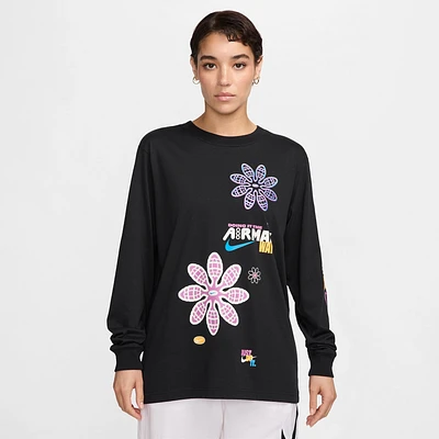 Nike Womens AMD Long Sleeve T-Shirt - Black/Multi