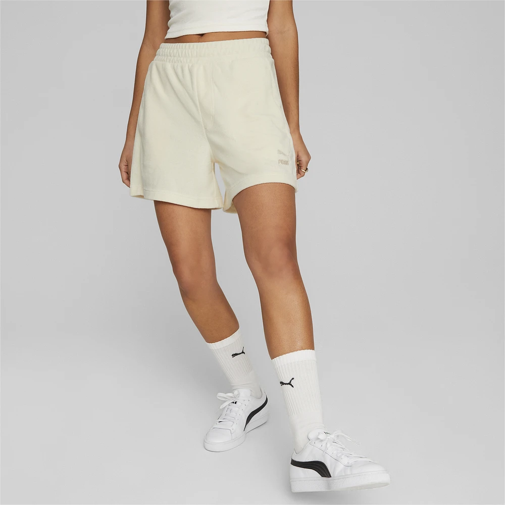 PUMA Classic Toweling 5' Shorts  - Women's