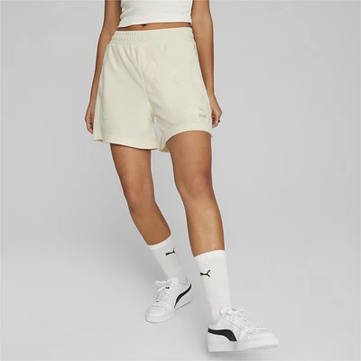 PUMA Classic Toweling 5' Shorts  - Women's