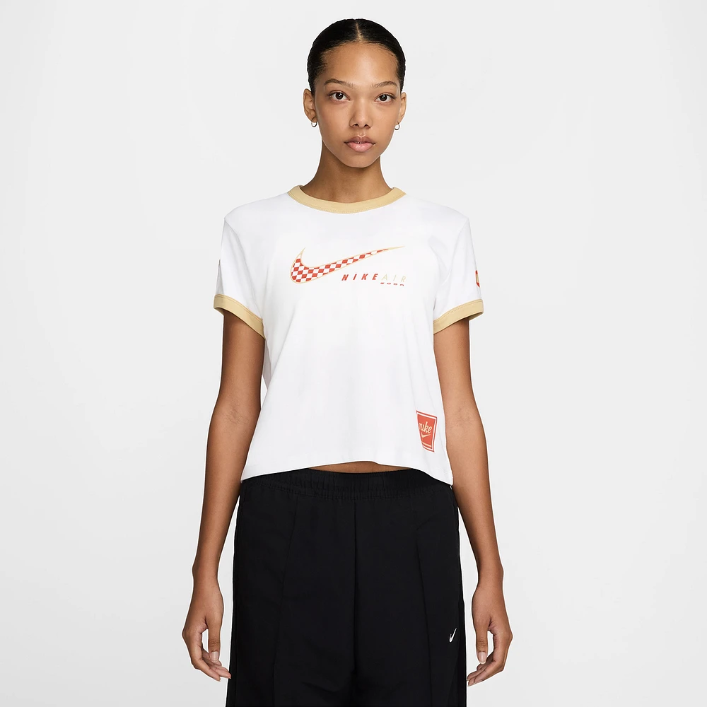 Nike Club Moto Short Sleeve T-Shirt  - Women's