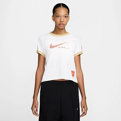 Nike Club Moto Short Sleeve T-Shirt  - Women's