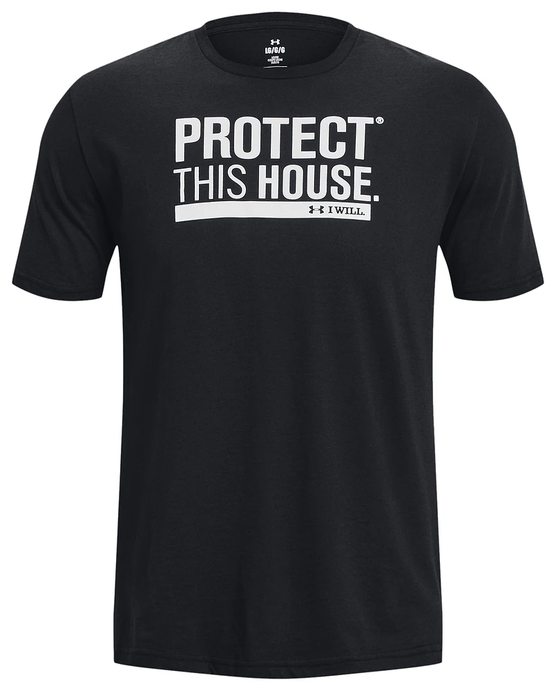 Under Armour Mens Protect This House Short Sleeve - Black/White