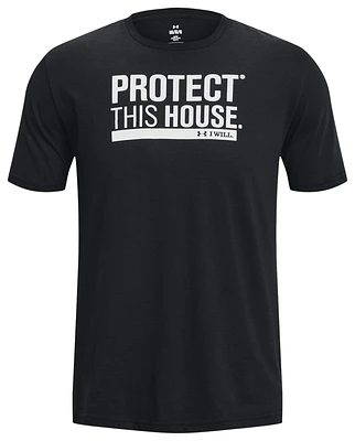 Under Armour Mens Protect This House Short Sleeve - Black/White