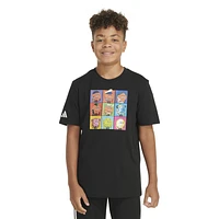 adidas Boys Lil Stripe NFT T-Shirt - Boys' Grade School Multi/Black