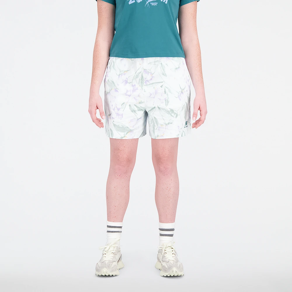 New Balance Short Essentials Bloomy - Pour femmes