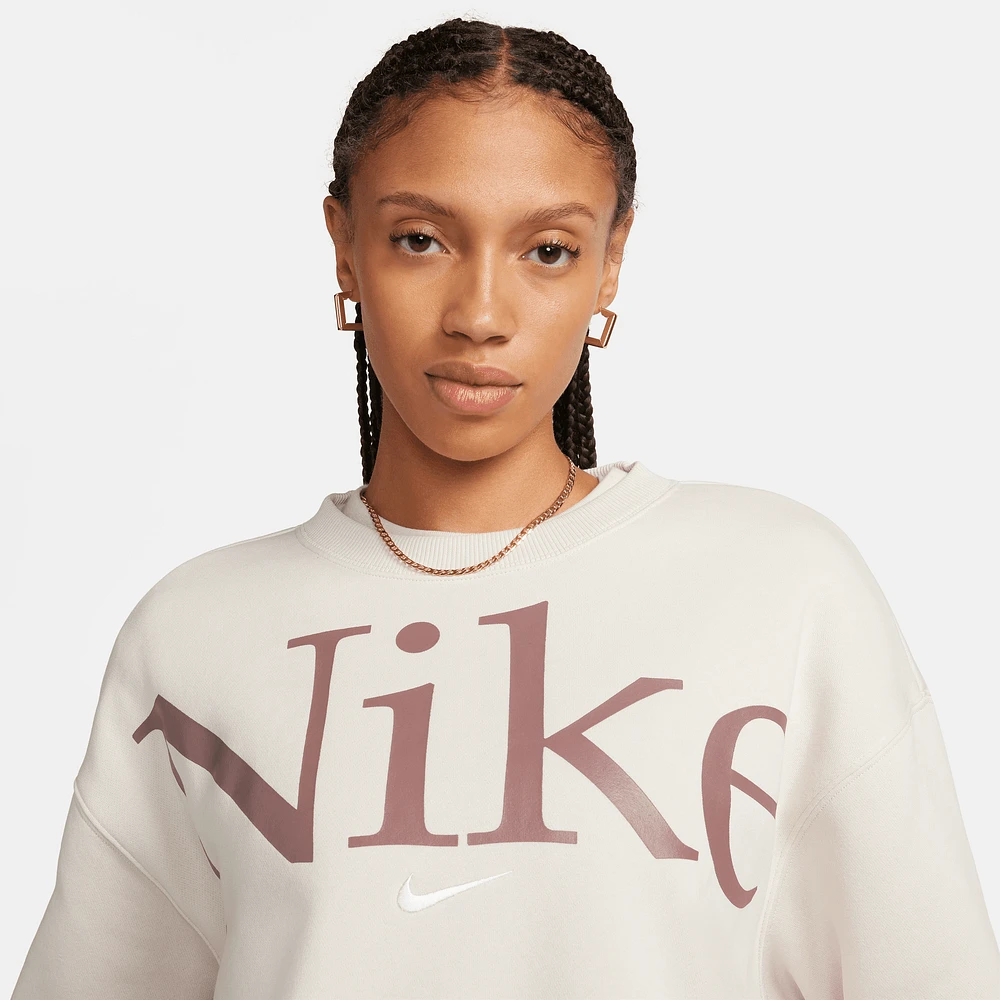 Nike Phoenix Fleece Oversized Classic Plus Crew  - Women's