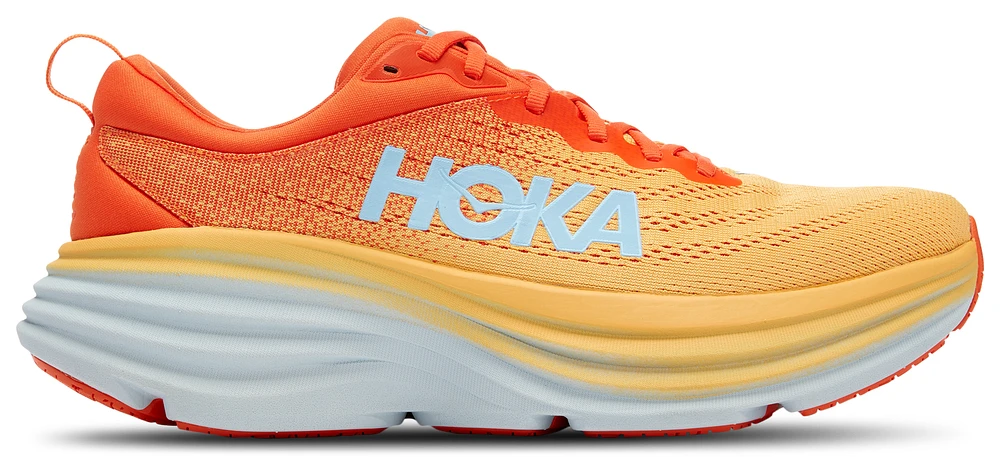 HOKA Mens HOKA Bondi 8 - Mens Shoes Amber Yellow/Puffins Bill Size 12.0