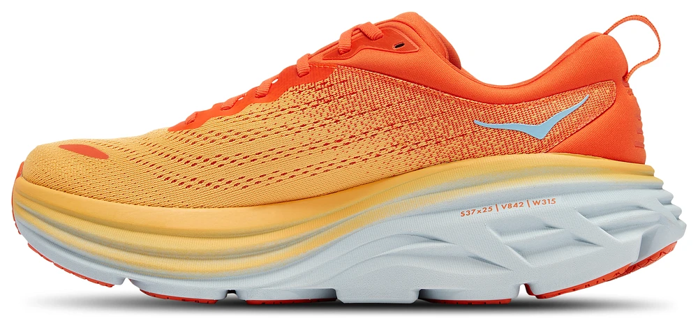 HOKA Mens HOKA Bondi 8 - Mens Shoes Amber Yellow/Puffins Bill Size 12.0