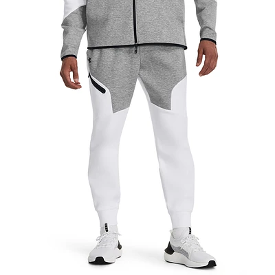 Under Armour Mens Under Armour Unstoppable Fleece Joggers - Mens Mod Grey/White/White Size S