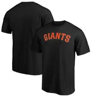 Fanatics Mens Giants Official Wordmark T-Shirt - Black