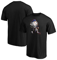 Fanatics Mens Mets Midnight Mascot Logo T-Shirt - Black