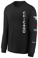 Nike Boys Nike Bulls ES CE Max 90 Long Sleeve T-Shirt - Boys' Grade School Black/Multi Size M