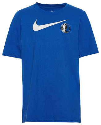 Nike Mavericks Essential Swoosh S/S T-Shirt - Boys' Grade School