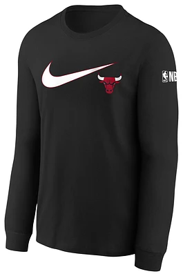 Nike Bulls Essential Swoosh L/S T-Shirt - Boys' Grade School