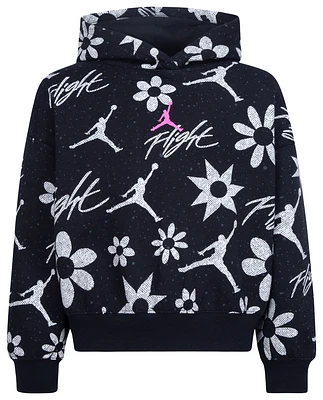 Jordan Floral Flight AOP Pullover Hoodie  - Girls' Grade School