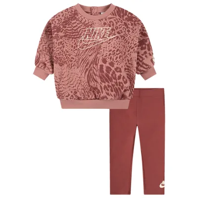 Girls Home Swoosh Crew Set - Girls' Preschool