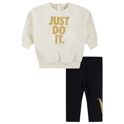 Girls Shine Crew & Leggings Set