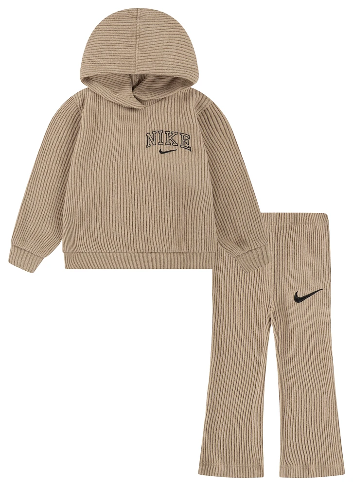 Nike Swoosh Spirit Cozy Ribbed Set  - Girls' Preschool