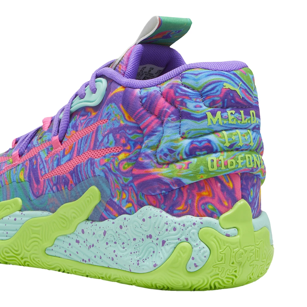 PUMA Mens MB.03 Be You - Basketball Shoes Green/Purple/Pink
