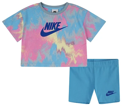 Nike Boxy T-Shirt Bike Short Set  - Girls' Toddler