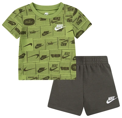 Nike Club Seasonal AOP Shorts Set  - Boys' Preschool