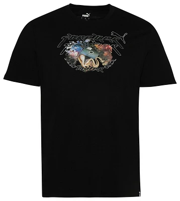 PUMA Mens Chrome Flop T-Shirt - Black/Multi