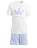 adidas Originals Shorts & T-Shirt Set  - Girls' Preschool