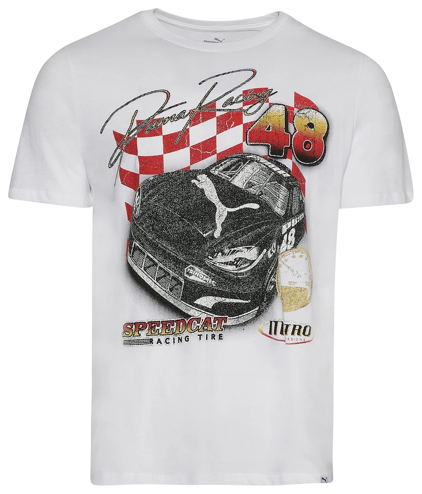 Puma Mens Street Race Car T-Shirt - White/Multi