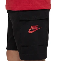 Nike Club HBR Cargo Futura Shorts Set  - Boys' Preschool