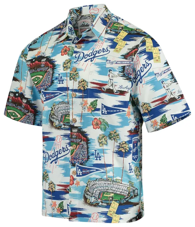 Vintage LOS ANGELES DODGERS MLB Reyn Spooner Cotton Hawaiian Shirt