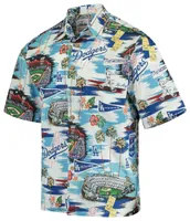 Reyn Spooner Mens Reyn Spooner Dodgers Button Up Shirt - Mens Blue Size S